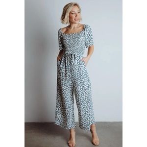 BALTIC BORN | KENDALL FLORAL JUMPSUIT | BLUE | NWT